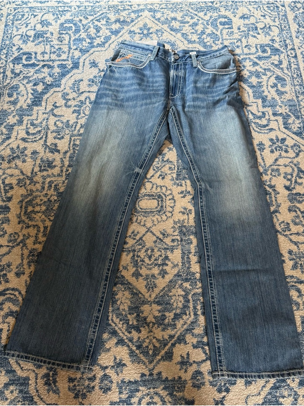 Ariat Men's Faded Blue Bootcut Jeans